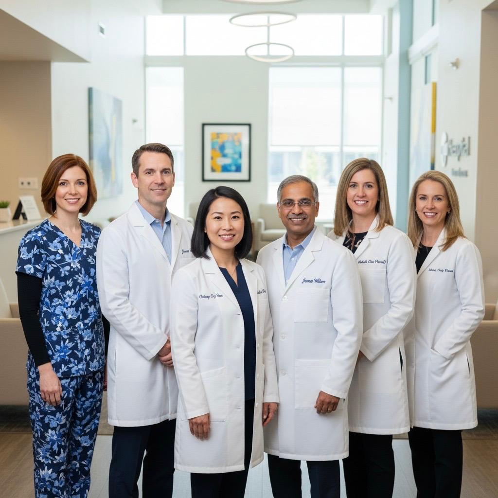 Our team collaborating on patient care